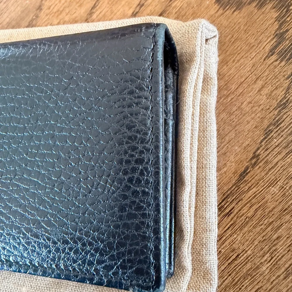 Gucci GG Marmont card case wallet black leather with gold hardware - Picture 10 of 16